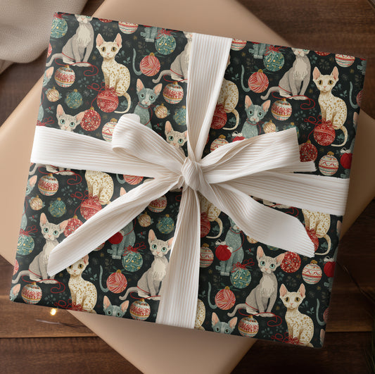 Curious Cats Unravel Christmas Cheer