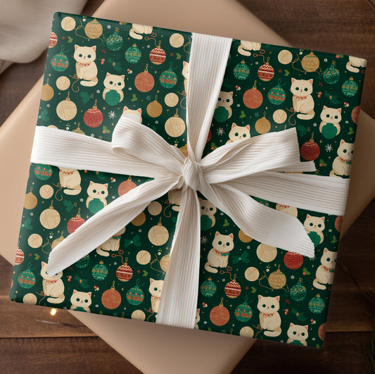 Kittens Play Among Holiday Ornaments