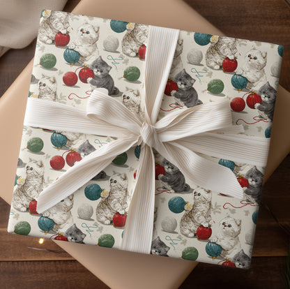 Playful Paws And Christmas Strings