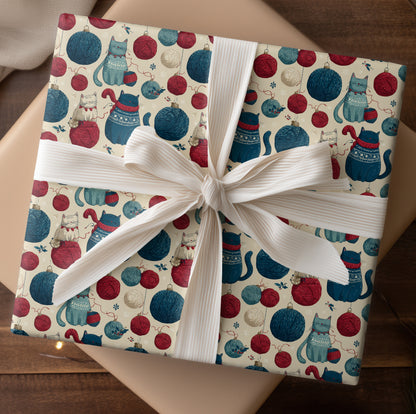 Cozy Cats Unravel Winter's Yarn