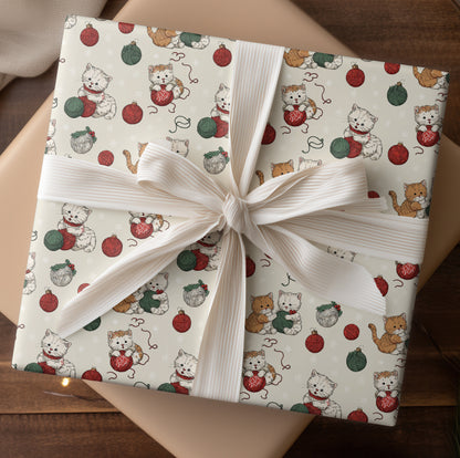 Playful Paws And Christmas Yarn