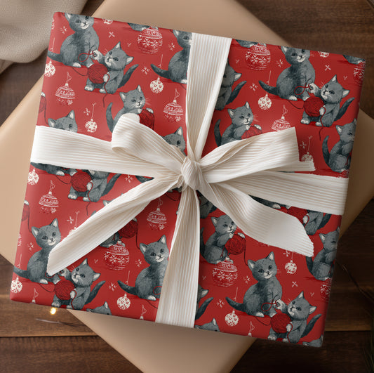 Playful Paws Unravel Christmas