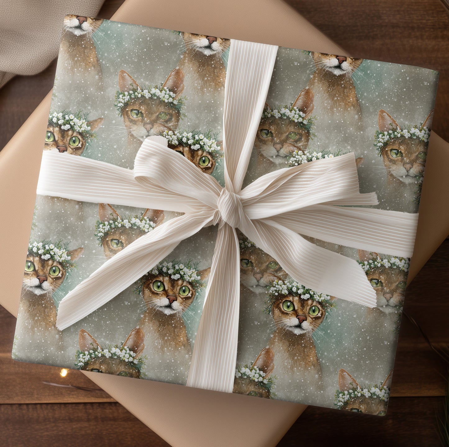 Winter's Gentle Feline Companions