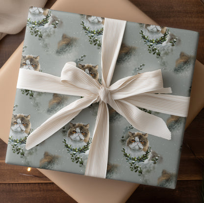 Grumpy Cats Dancing Through Snowfall