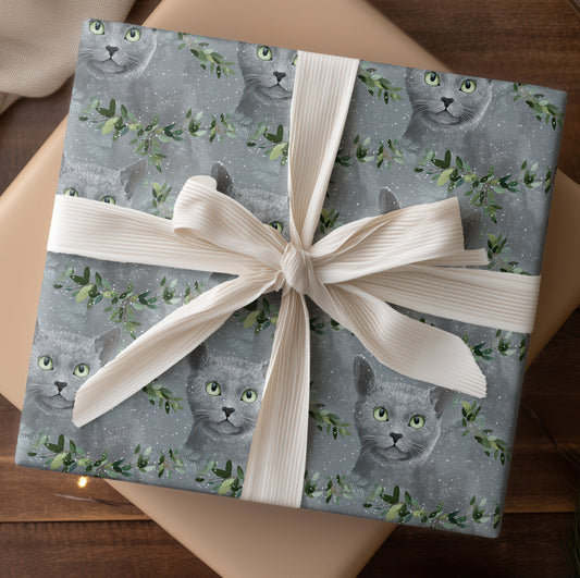 Emerald Gaze Through Winter's Veil