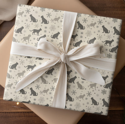 Winter's Silent Feline Ballet