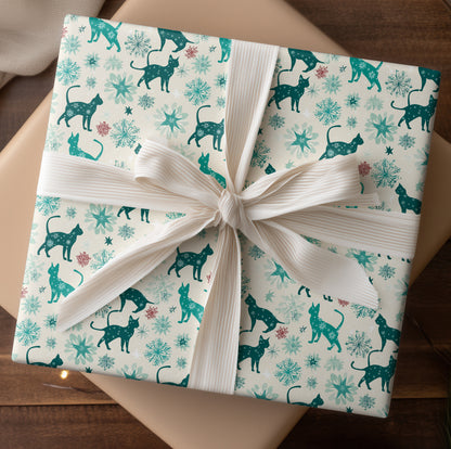 Feline Frost Dancing Through Stars