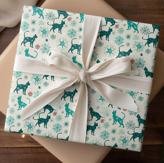 Feline Frost Dancing Through Stars