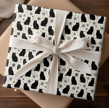 Black Cats Dancing Through Starlight