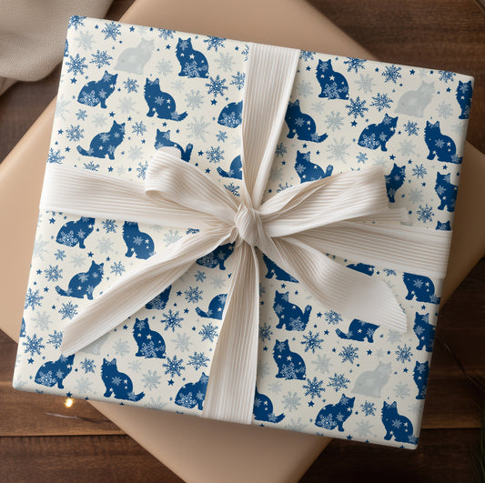 Winter Whispers of Starry Felines