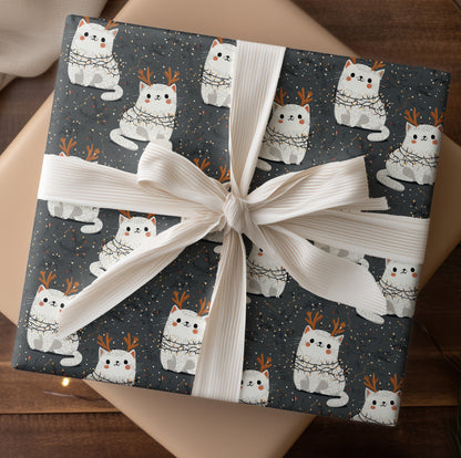 Reindeer Cats Glow With Winter's Magic