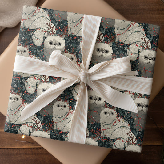 Festive Felines Tangle Christmas Lights