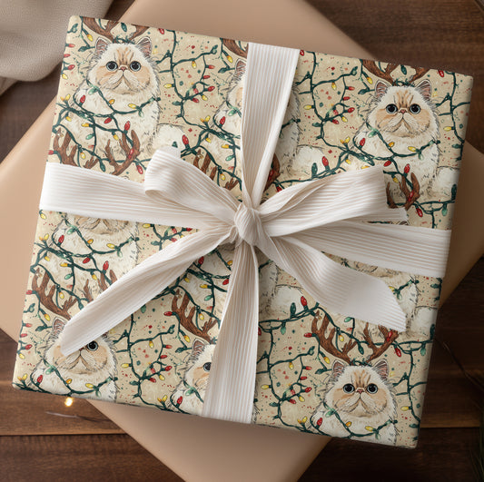 Enchanted Feline's Christmas Reverie