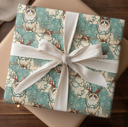 Feline Reindeer: A Winter Whimsy