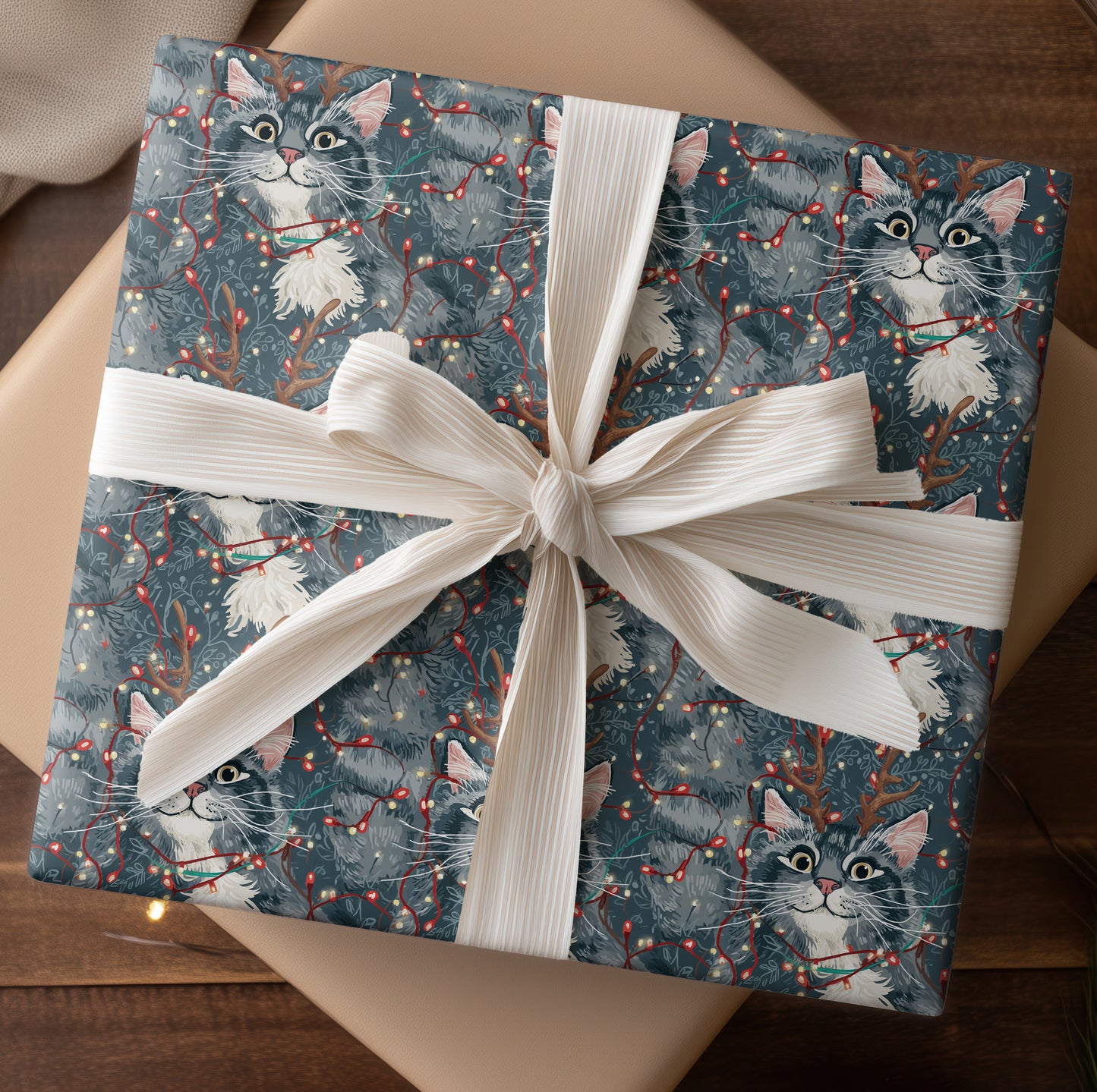 Merry Mischief Wears Antler Crown