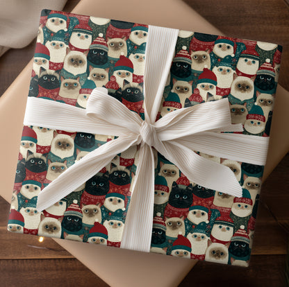 Cozy Cats Wear Winter's Warmth