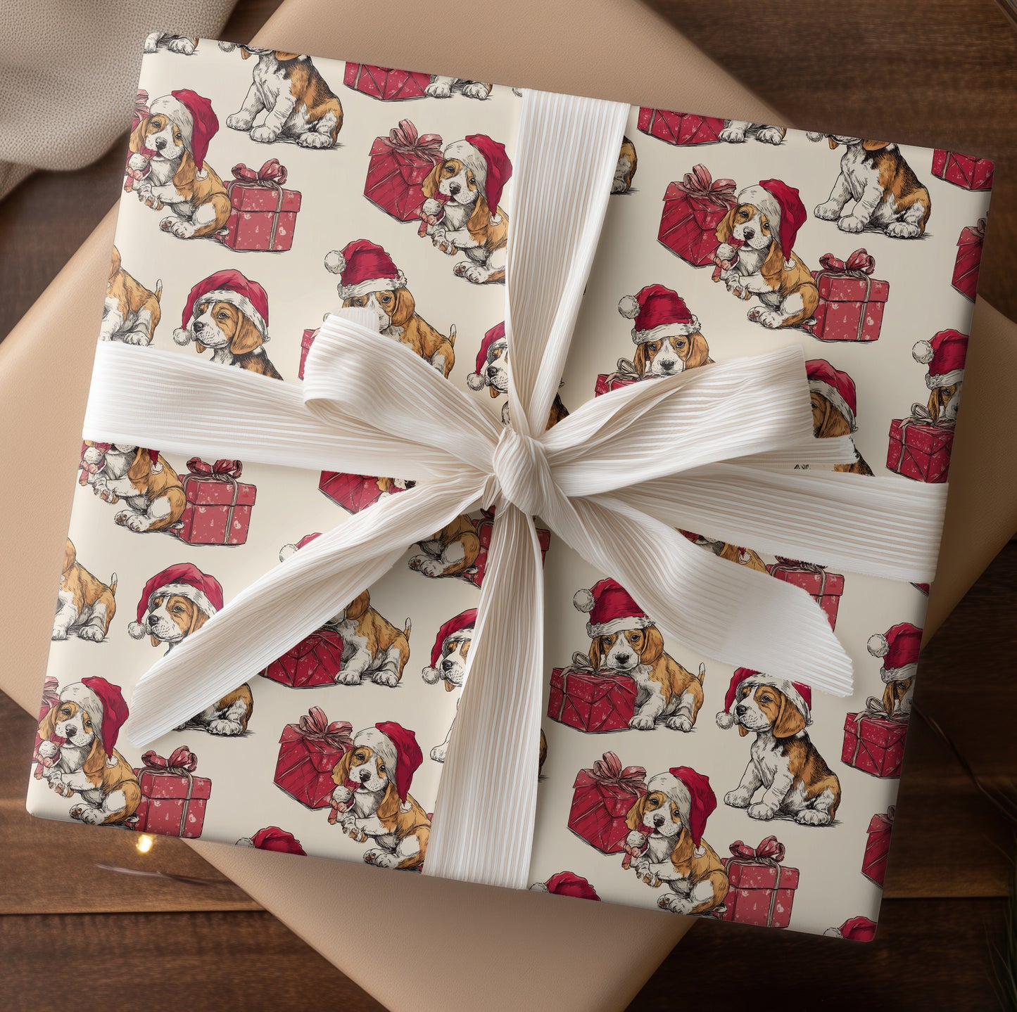 Puppy Presents Wrapped In Joy