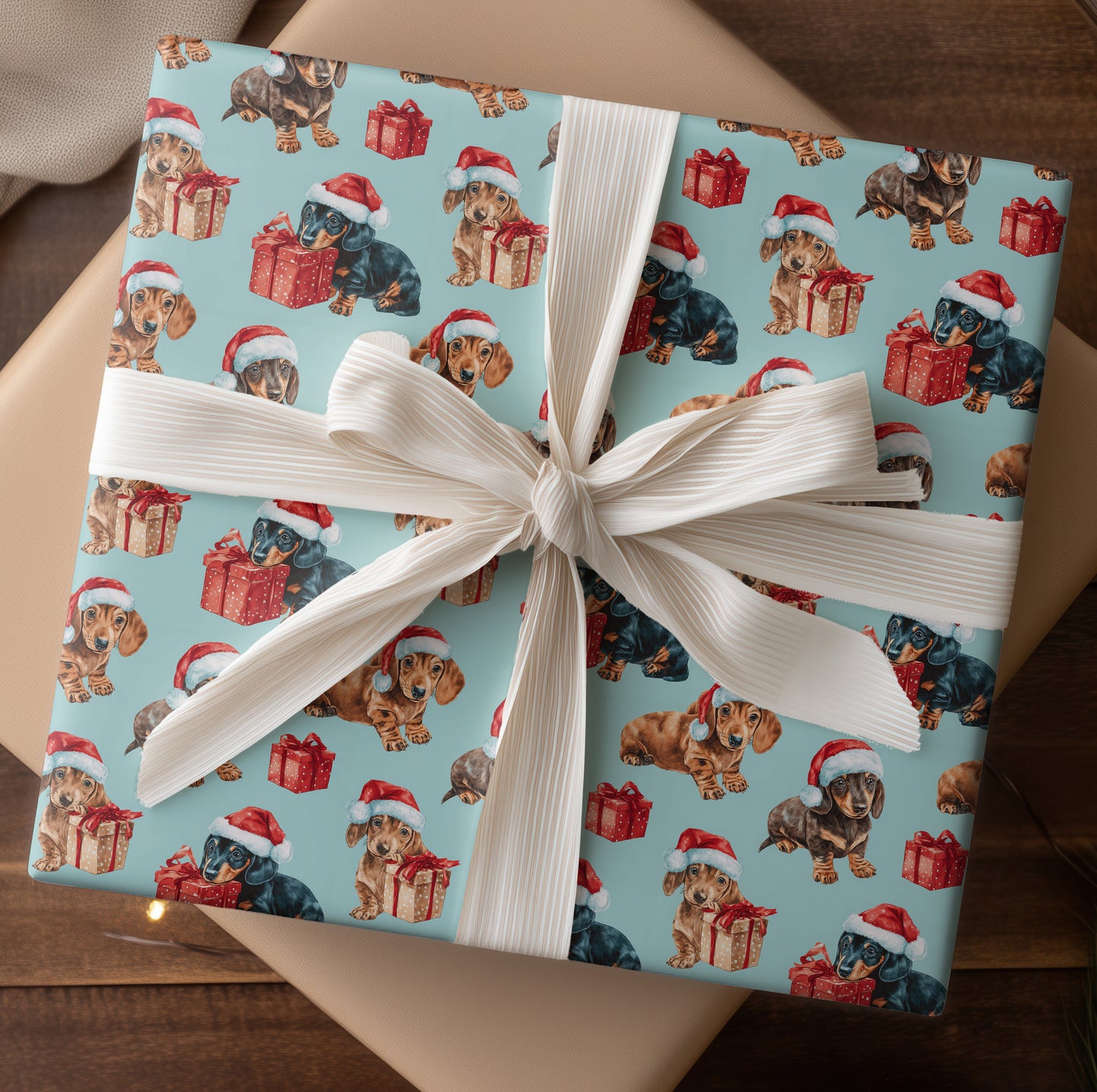 Puppy Presents Wrapped In Holiday Joy