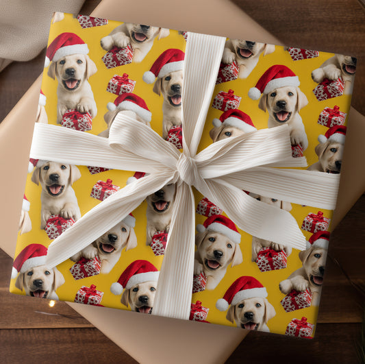 Puppy Joy Wrapped In Holiday Cheer