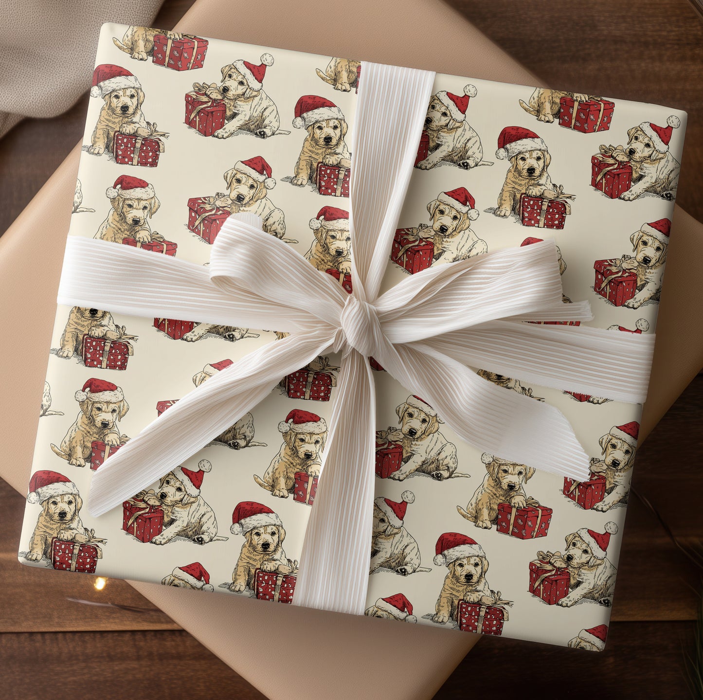 Puppies Unwrap Holiday Cheer