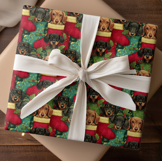 Playful Dachshund Holiday