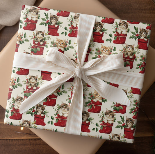 Kittens Unwrap Holiday Cheer