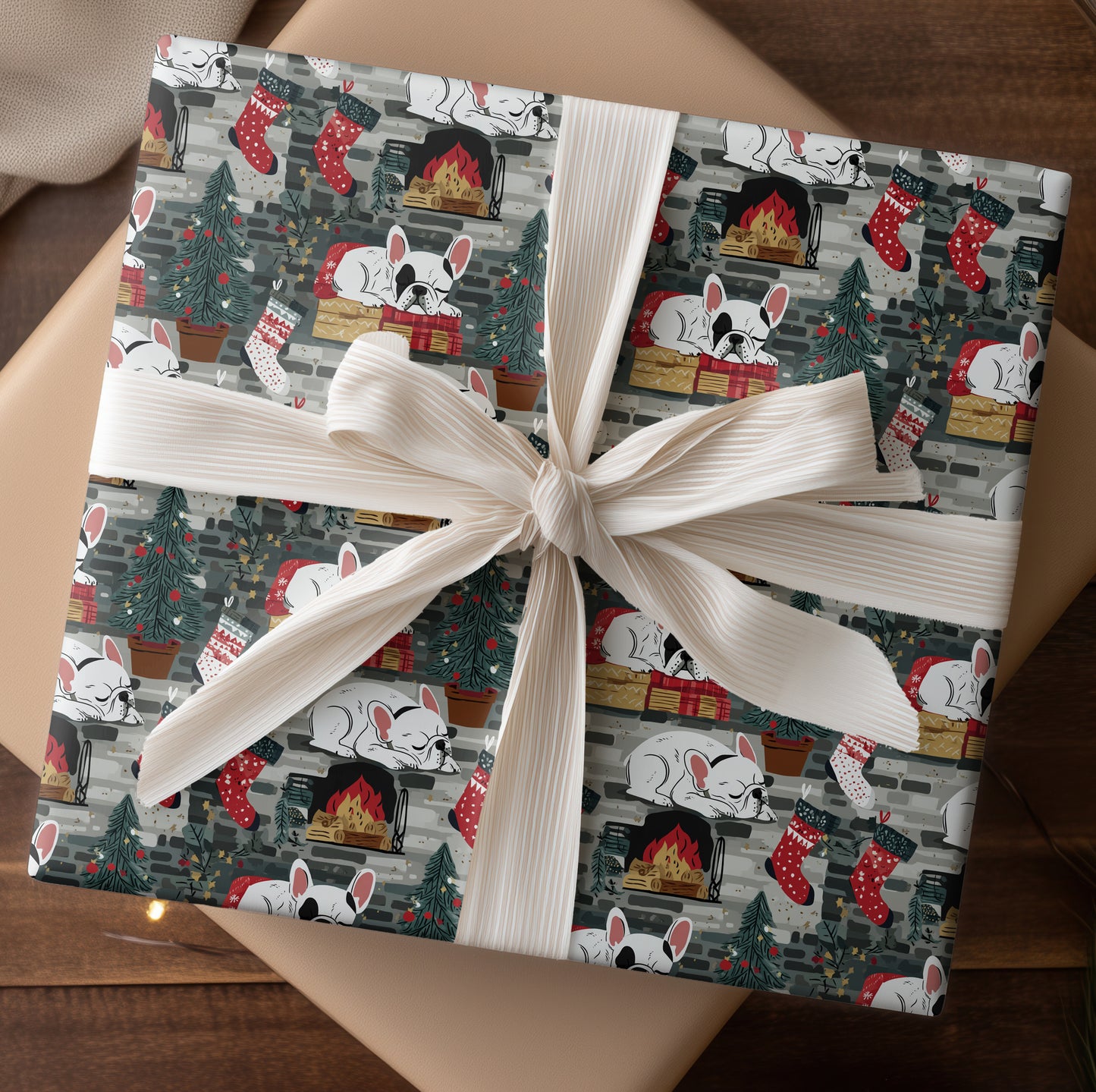 Sleepy Pups Await Christmas Magic