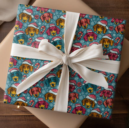 Festive Hounds Celebrate Winter's Cheer