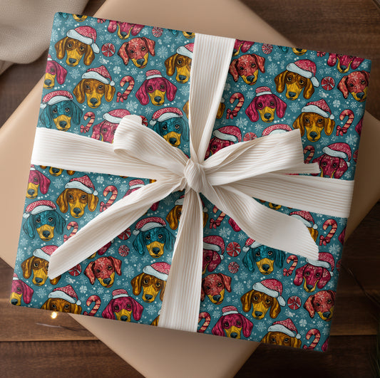 Festive Hounds Celebrate Winter's Cheer