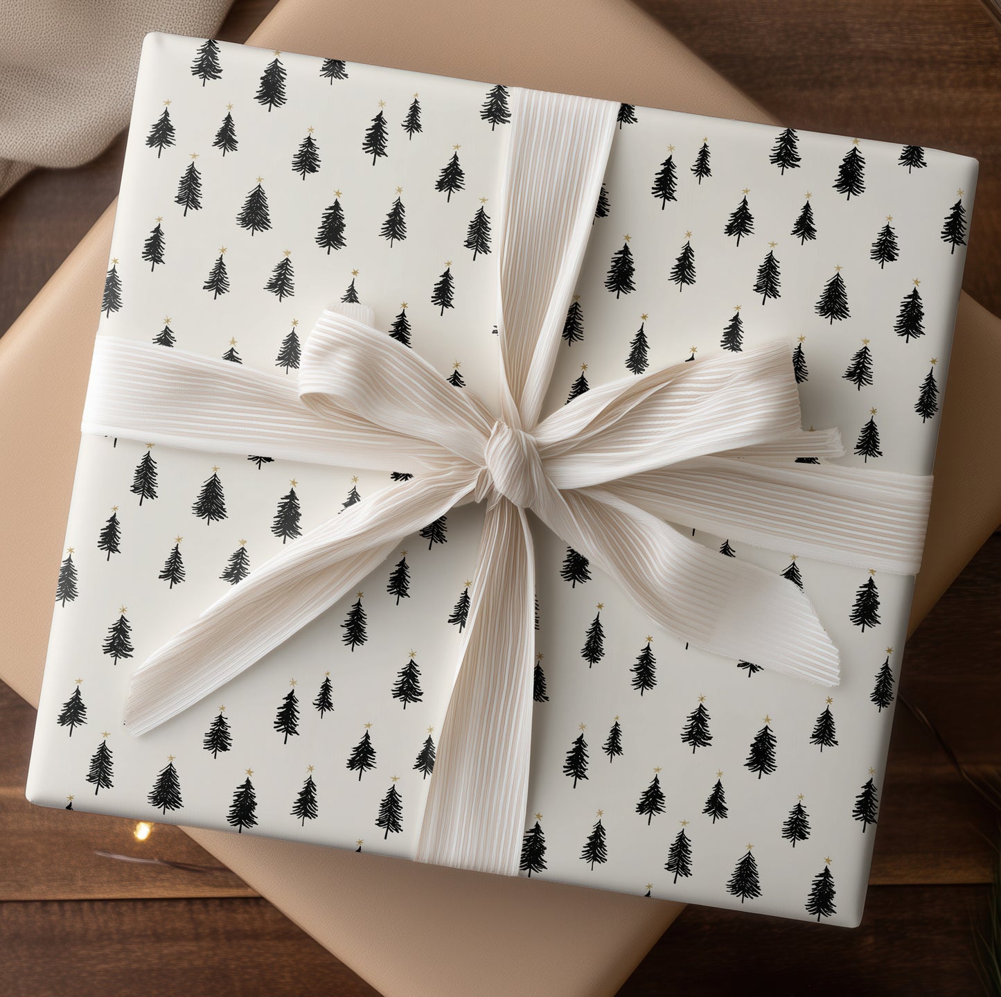 Golden Stars Crown Winter's Forest