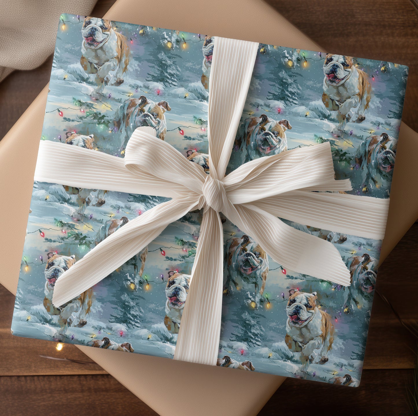 Bulldogs Celebrate Winter's Playful Dance