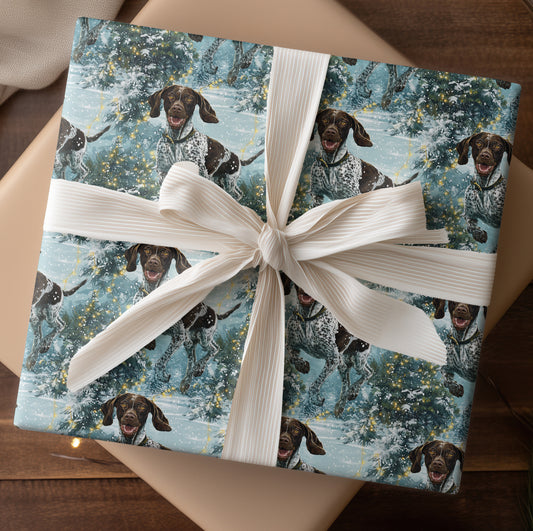 Playful Paws Through Winter's Glow