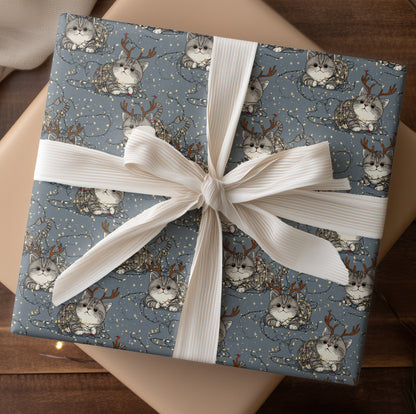 Reindeer Cats Tangle Christmas Lights