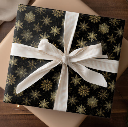 Golden Crystals Dancing Through Midnight