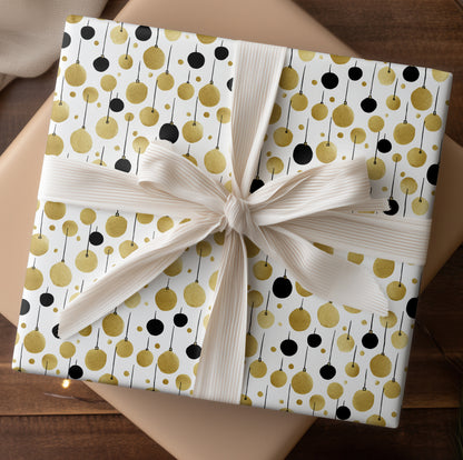 Golden Orbs Dancing Midnight Strings