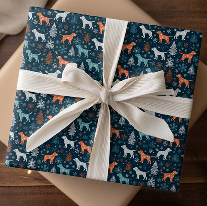 Winter's Playful Canine Symphony