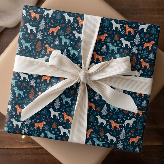 Winter's Playful Canine Symphony