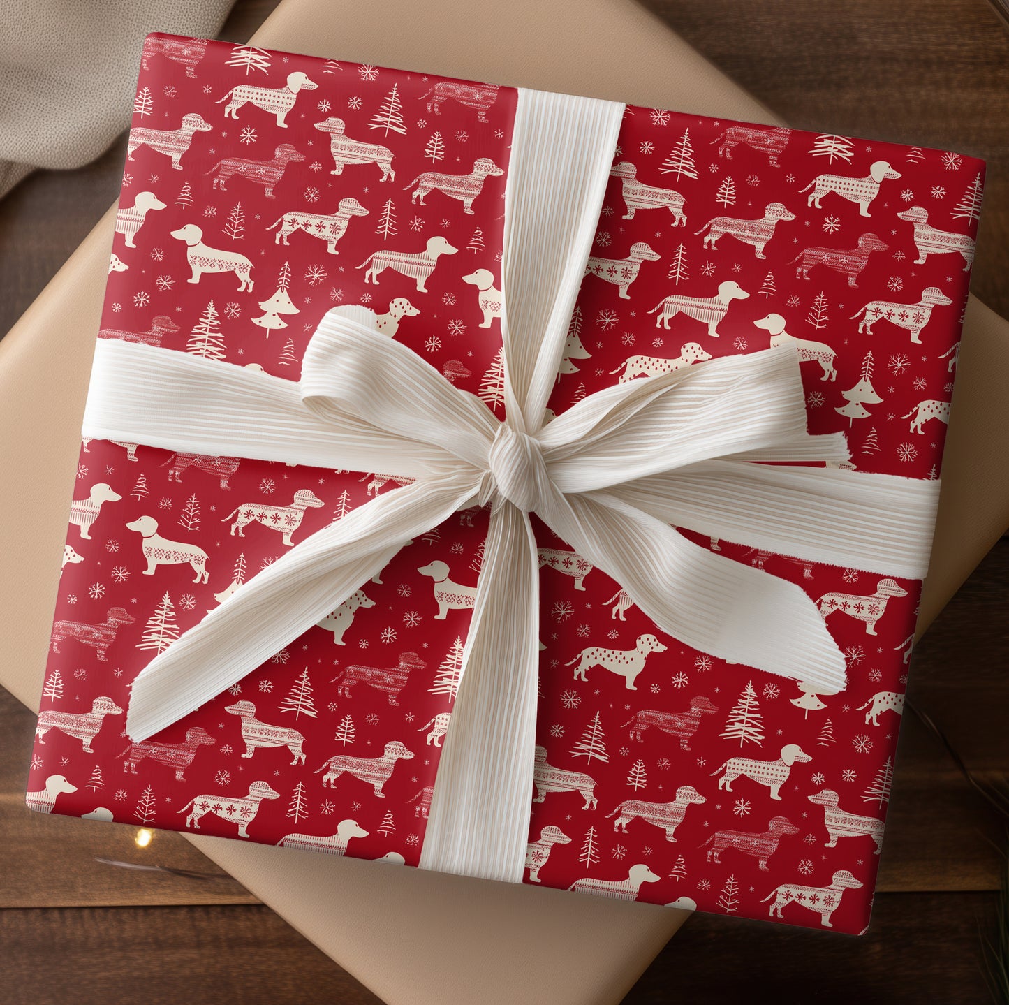 Dachshund's Winter Whimsy