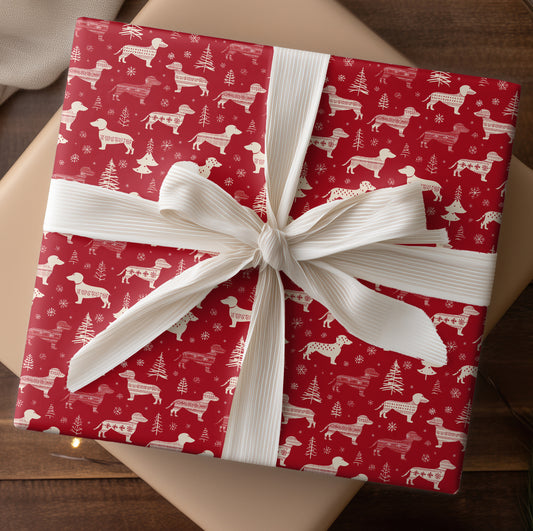 Dachshund's Winter Whimsy