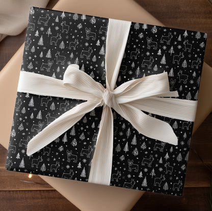 Winter Frenchies Dance Through Snowfall