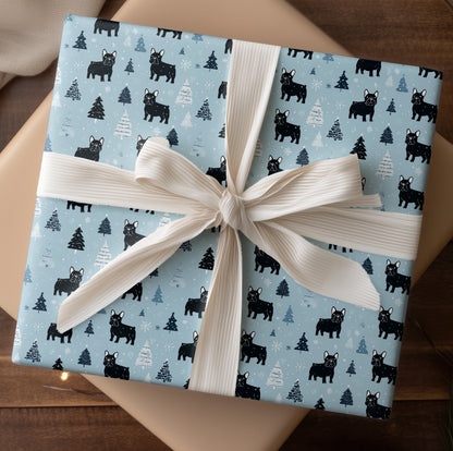 Winter's Playful French Bulldog Parade