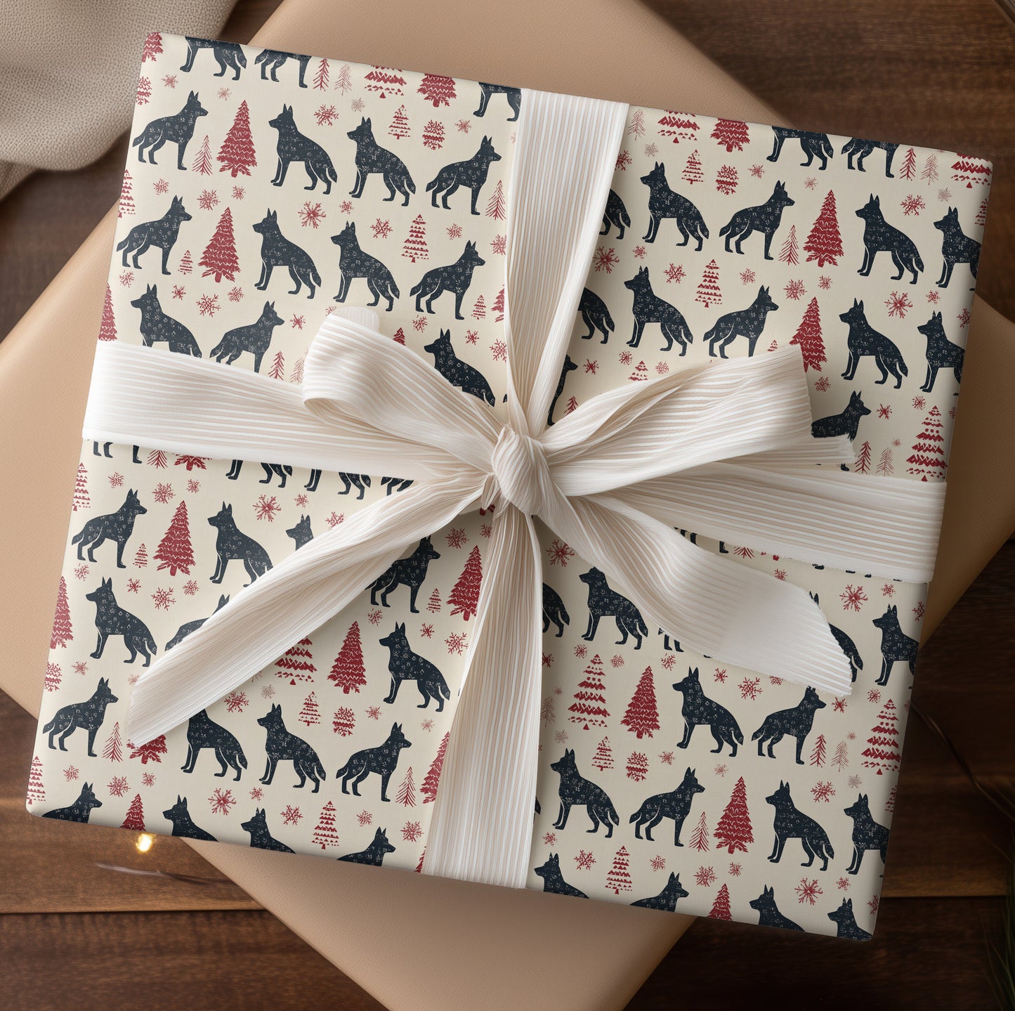 Silent Wolves Between Winter Branches