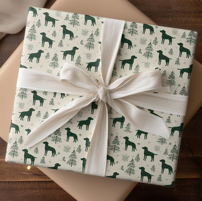 Paws And Pines Through Winter's Calm