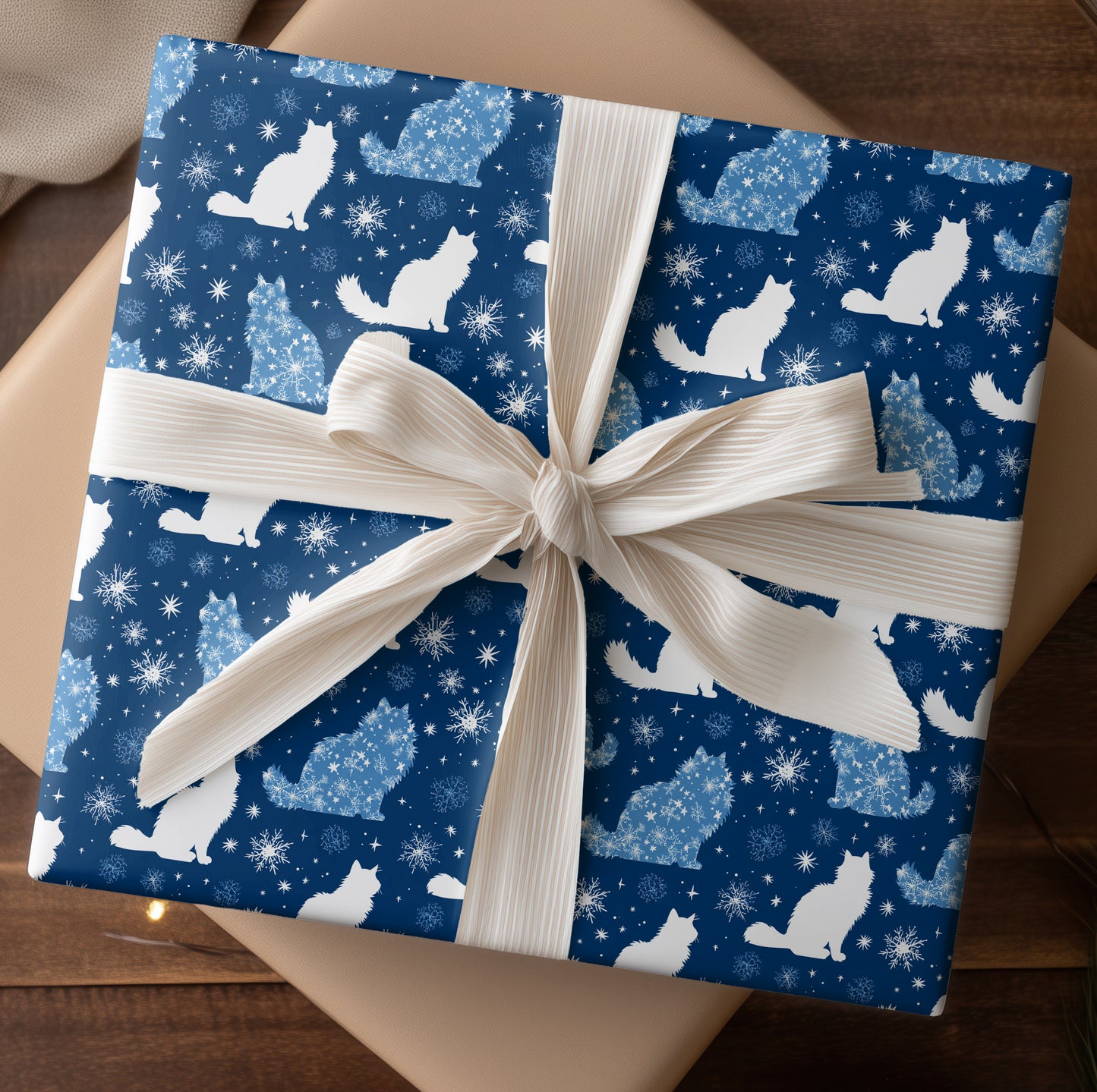 Starlit Cats Dancing Through Frost