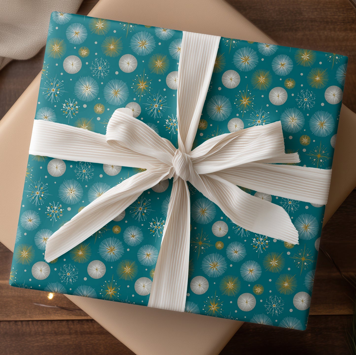 Celestial Sparks Dancing Midnight Blue