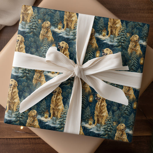 Golden Companions Beneath Winter's Canopy