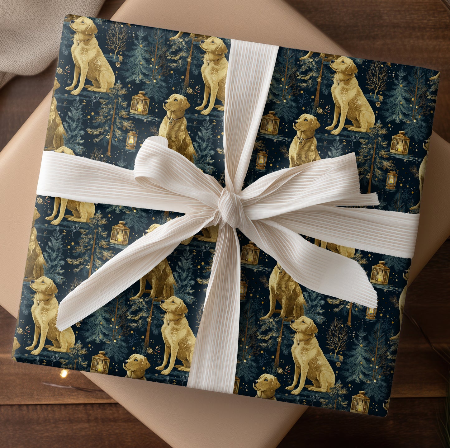 Golden Companions Beneath Starlit Pines