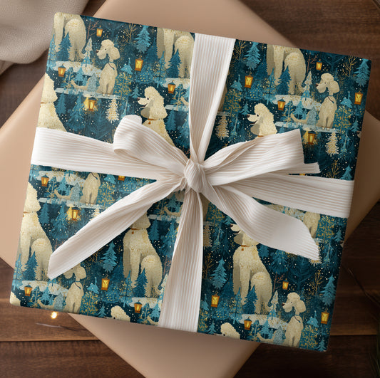 Winter's Playful Poodle Parade