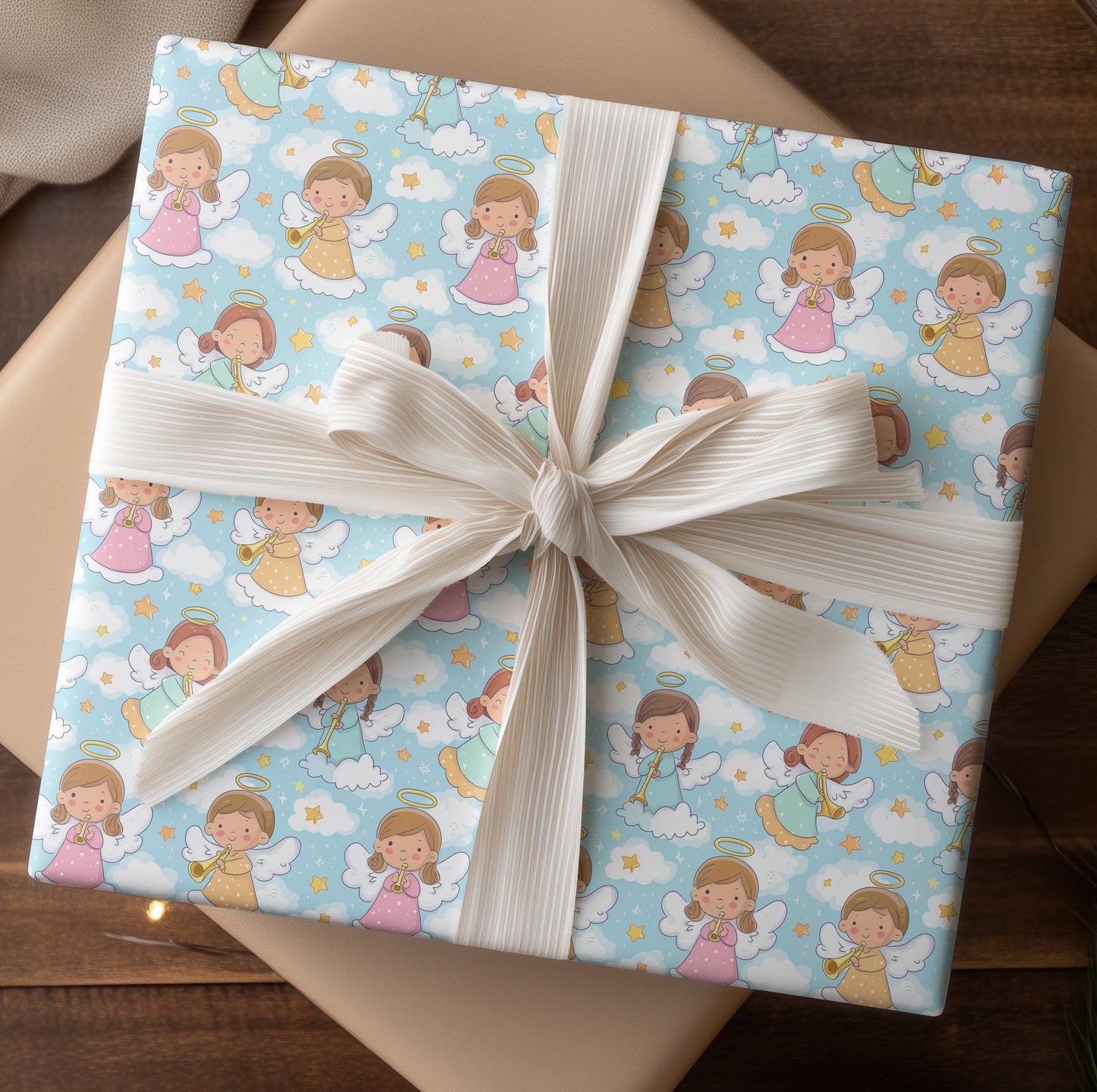 Celestial Melodies Between Soft Clouds