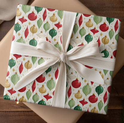 Festive Ornaments Dancing Through Starlight